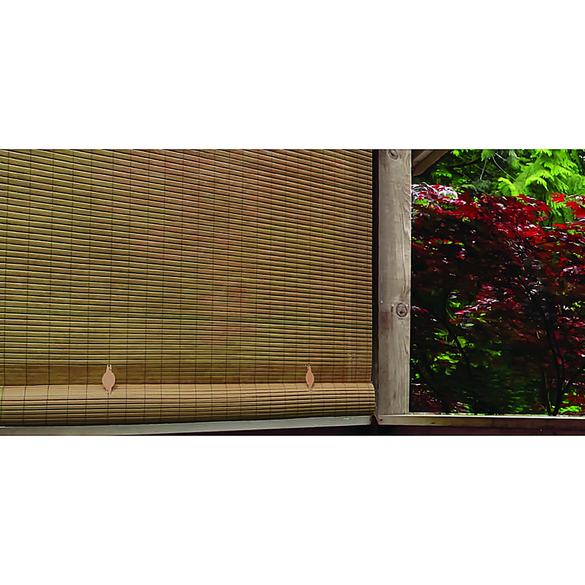Radiance 3321236 Vinyl Rollup Shade 36 in. W x 72 in. H Bamboo Cordless