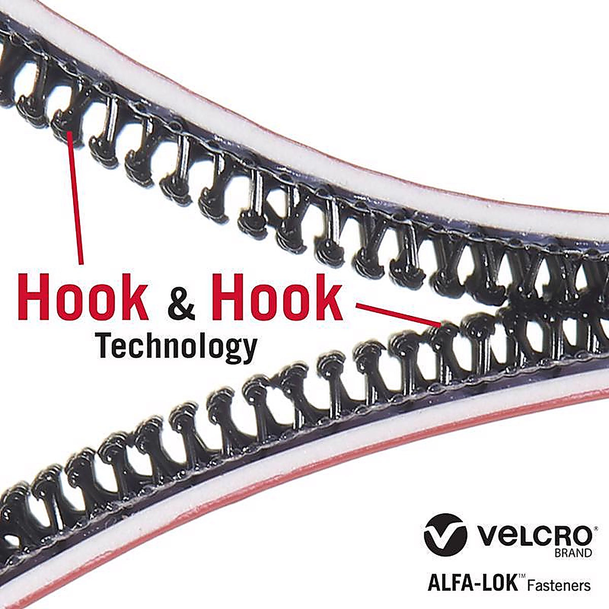 Velcro VEL-30643-USA Alfa-Lok Plastic Mounting Strips 3 in. L 4/Pack