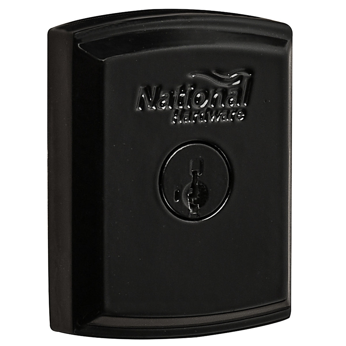 National Hardware N109-080 SmartKey 3.35 in. L Black Gate Lock
