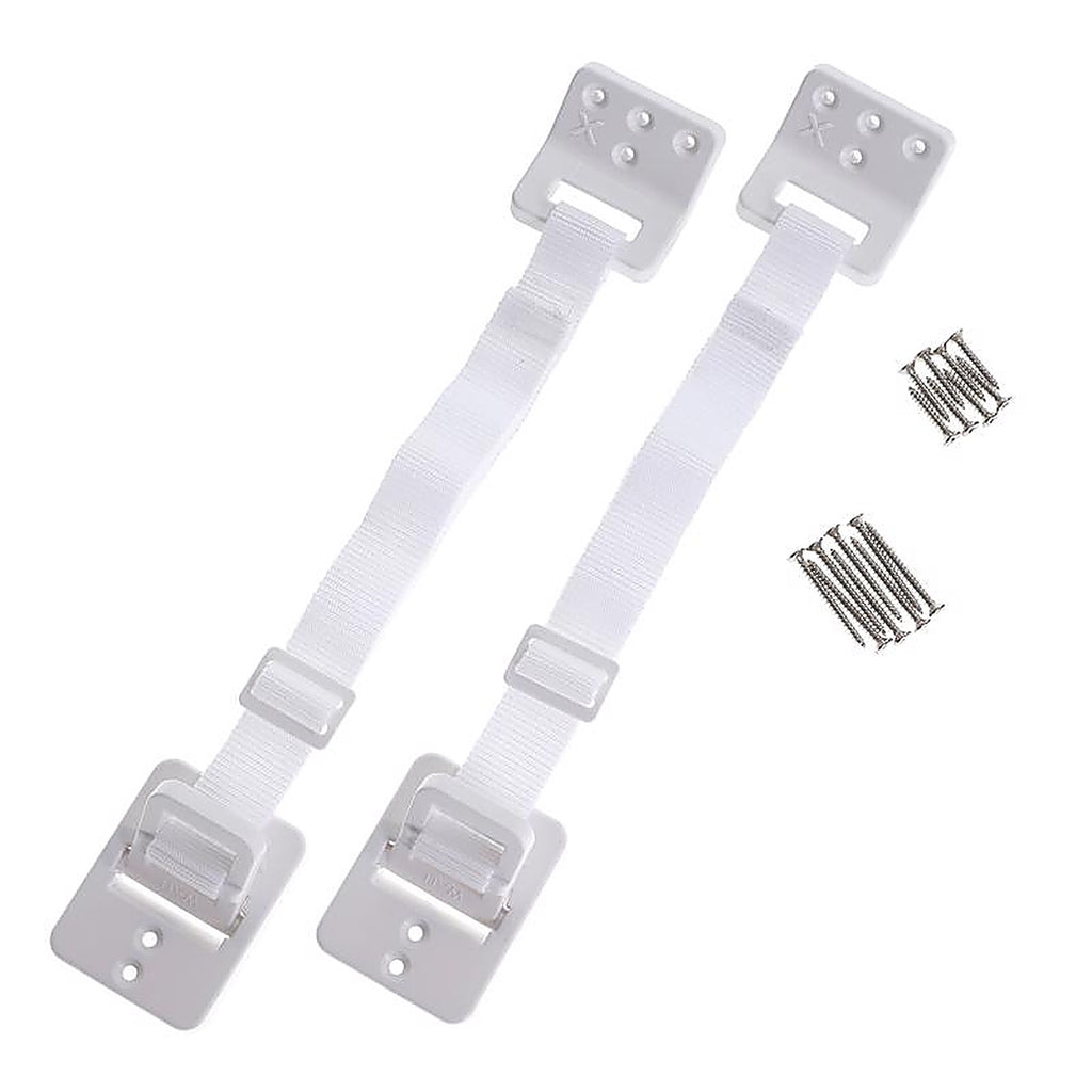 Dreambaby L1428 White Plastic Furniture Anchors 2/Pack
