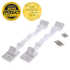 Dreambaby L1428 White Plastic Furniture Anchors 2/Pack