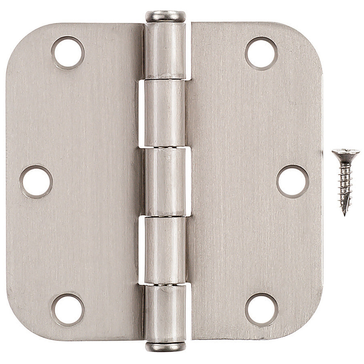 Hampton 01-3550-195 3-1/2 in. L Satin Nickel Residential Door Hinge 12/Pack