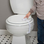 Safety 1st HS288 OutSmart White Plastic Swing Shut Toilet Seat Lock 1/Pack