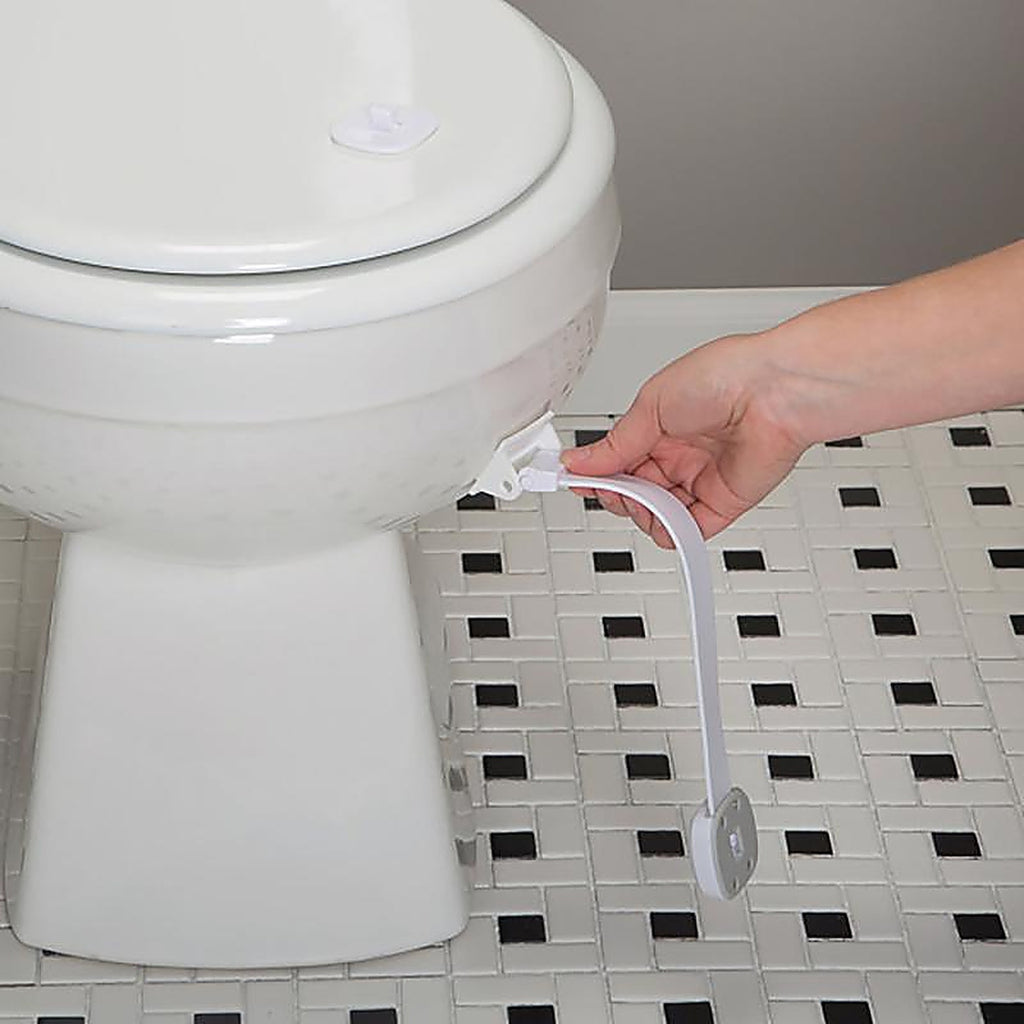Safety 1st HS288 OutSmart White Plastic Swing Shut Toilet Seat Lock 1/Pack