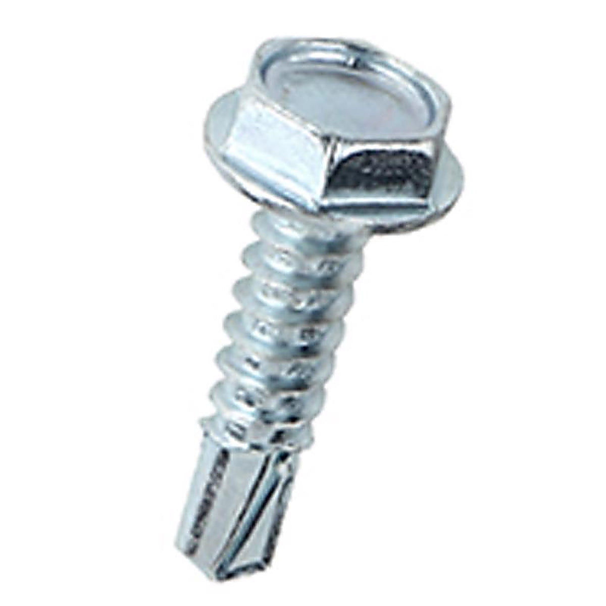 Teks 21320 No. 10 x 3/4 in. L Hex Washer Head Zinc-Plated Steel Sheet Metal Screws 150/Pack