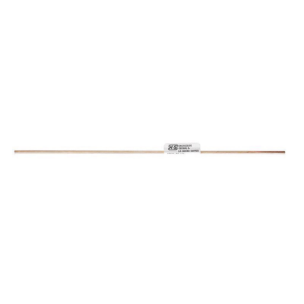 K&S 8120 1/8 in. Dia. x 1 ft. L Copper Tubing