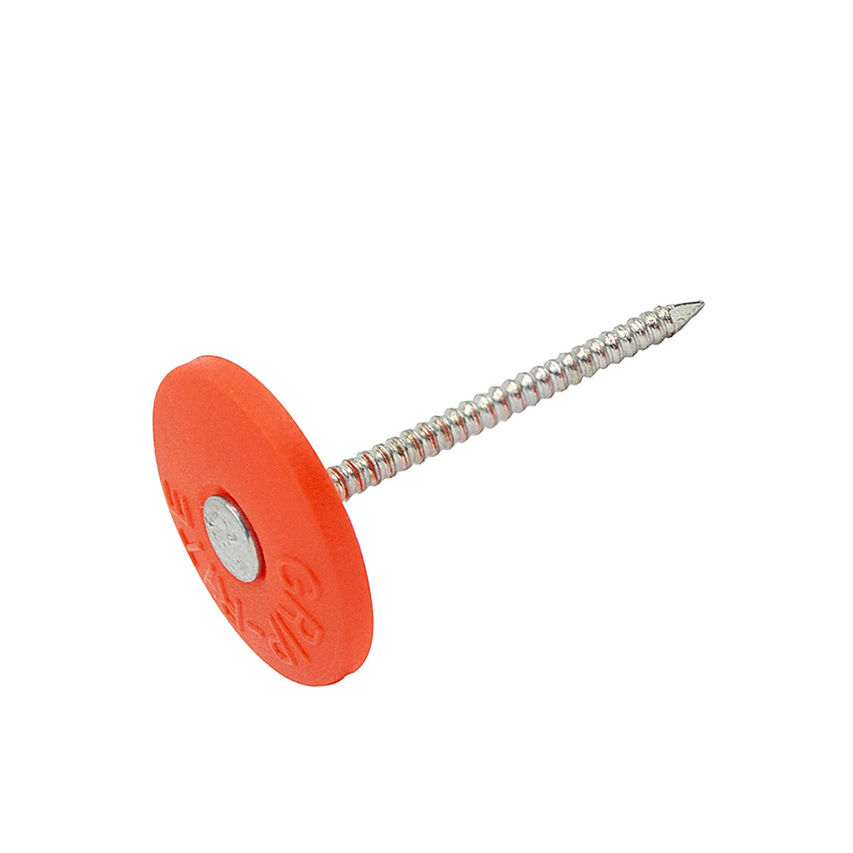Grip-Rite GCB112 No. 12 1-1/2 in. Cap Electro-Galvanized Plastic/Steel Nail Full Round