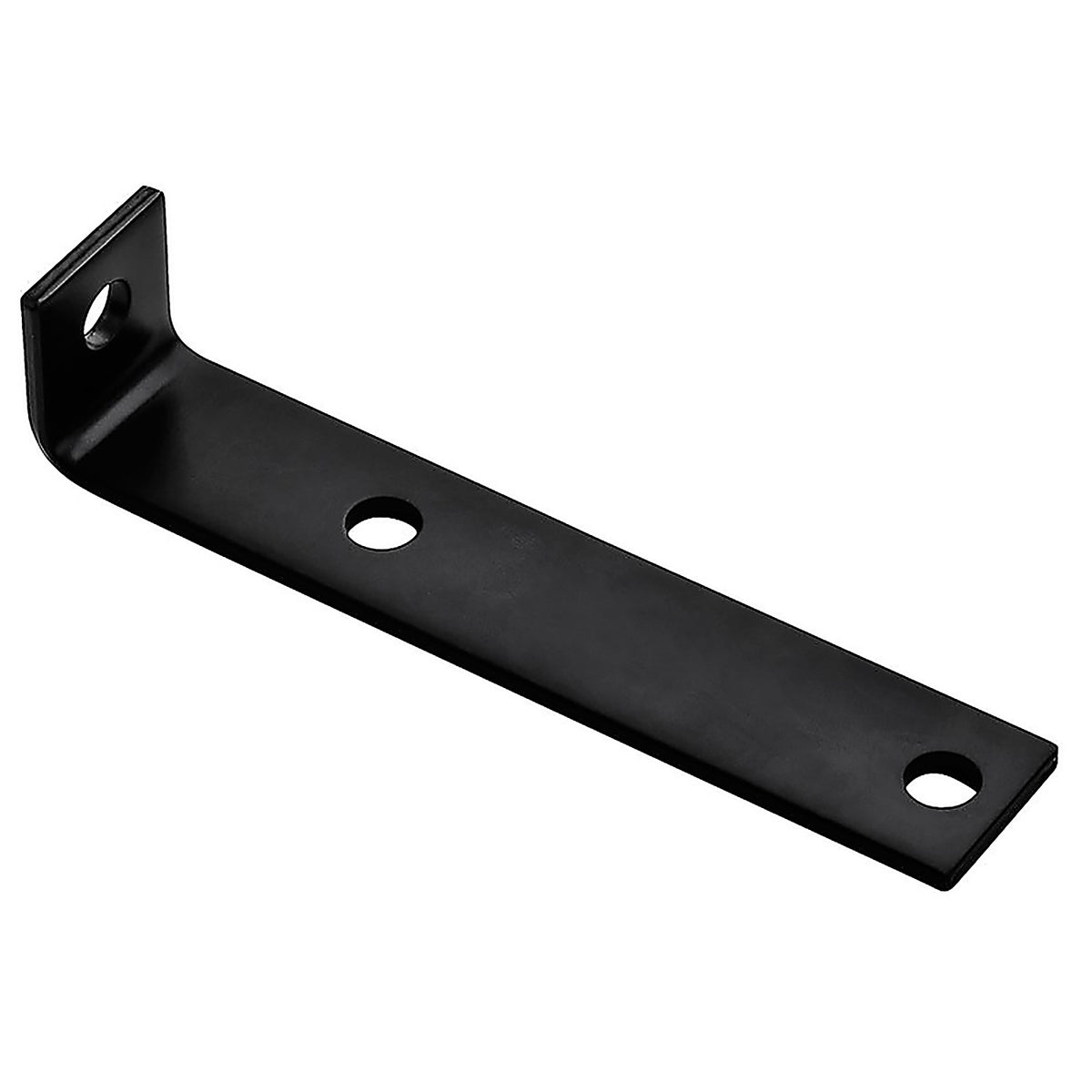 Hampton 01-3405-316 7-1/2 in. H x 1-1/2 in. W x 3/16 in. D Black Steel Offset Leg Corner Brace