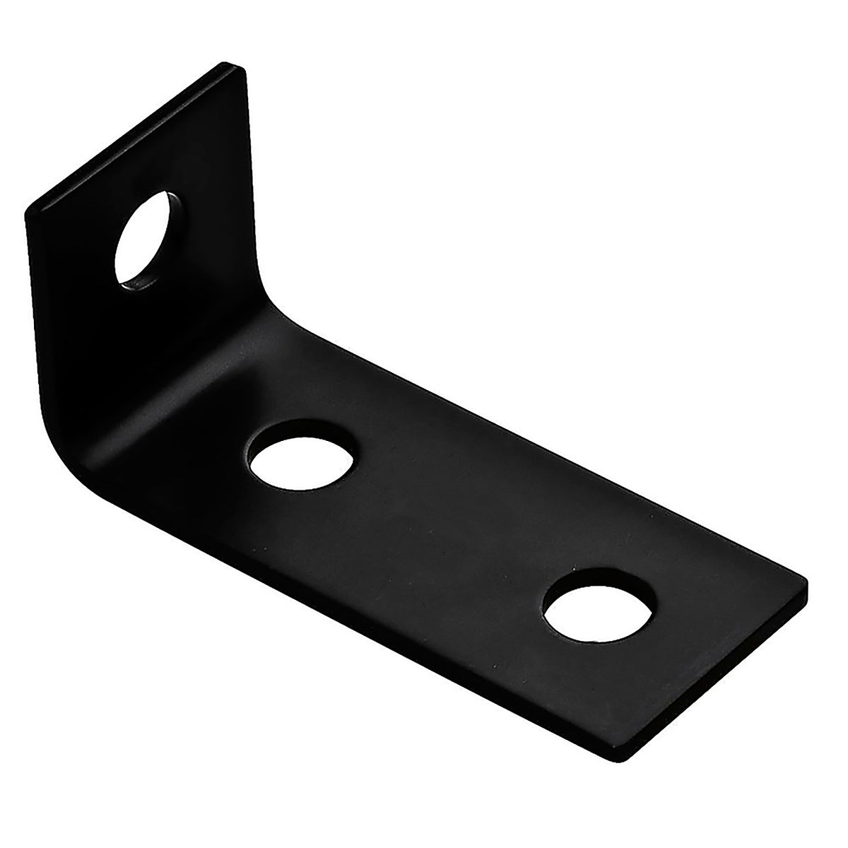 Hampton 01-3405-304 3-1/2 in. H x 1-1/2 in. W x 1/8 in. D Black Steel Offset Leg Corner Brace