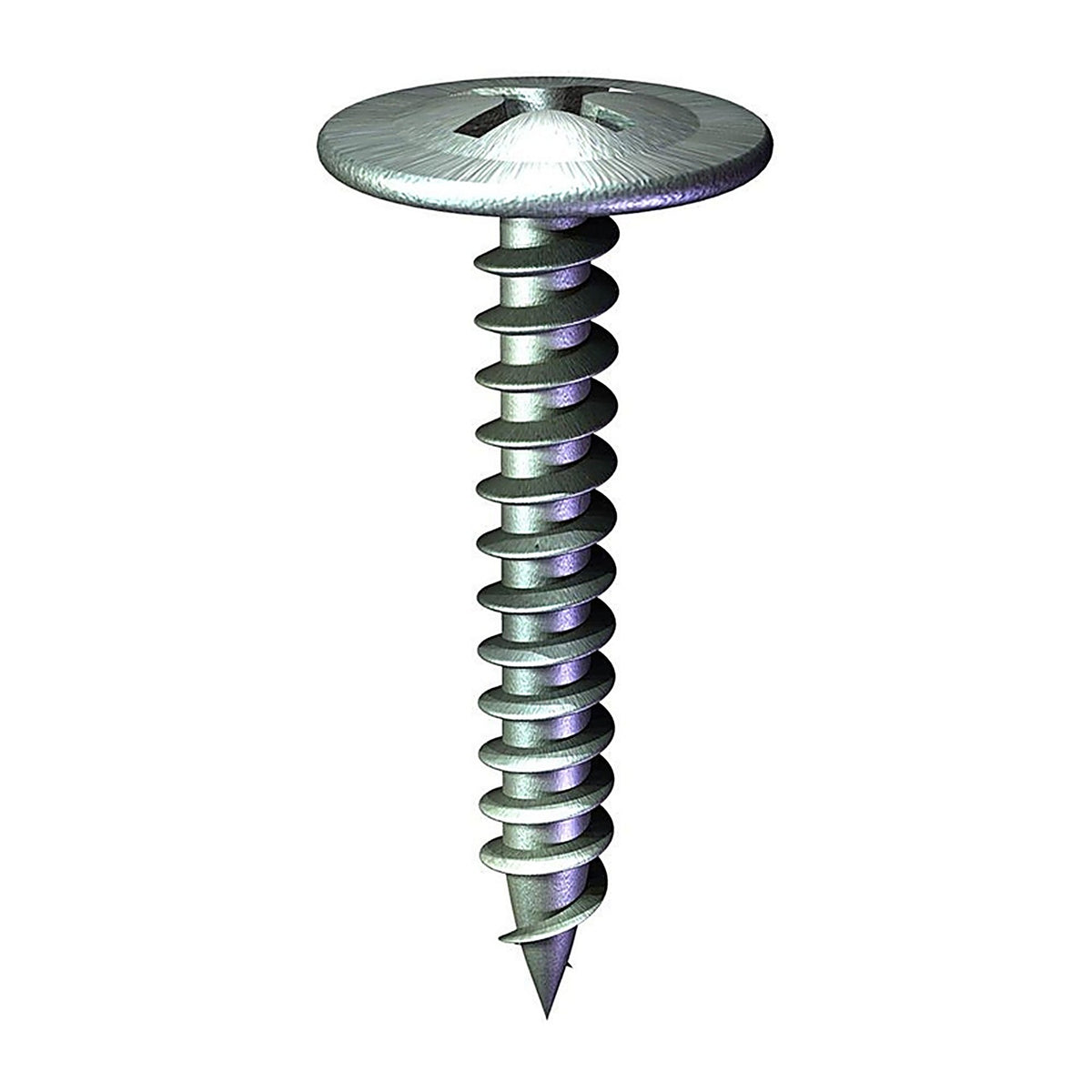 Grip-Rite NMT1001 Pro-Twist No. 8 x 1 in. L Phillips Truss Head Lath Screws 1 lb.