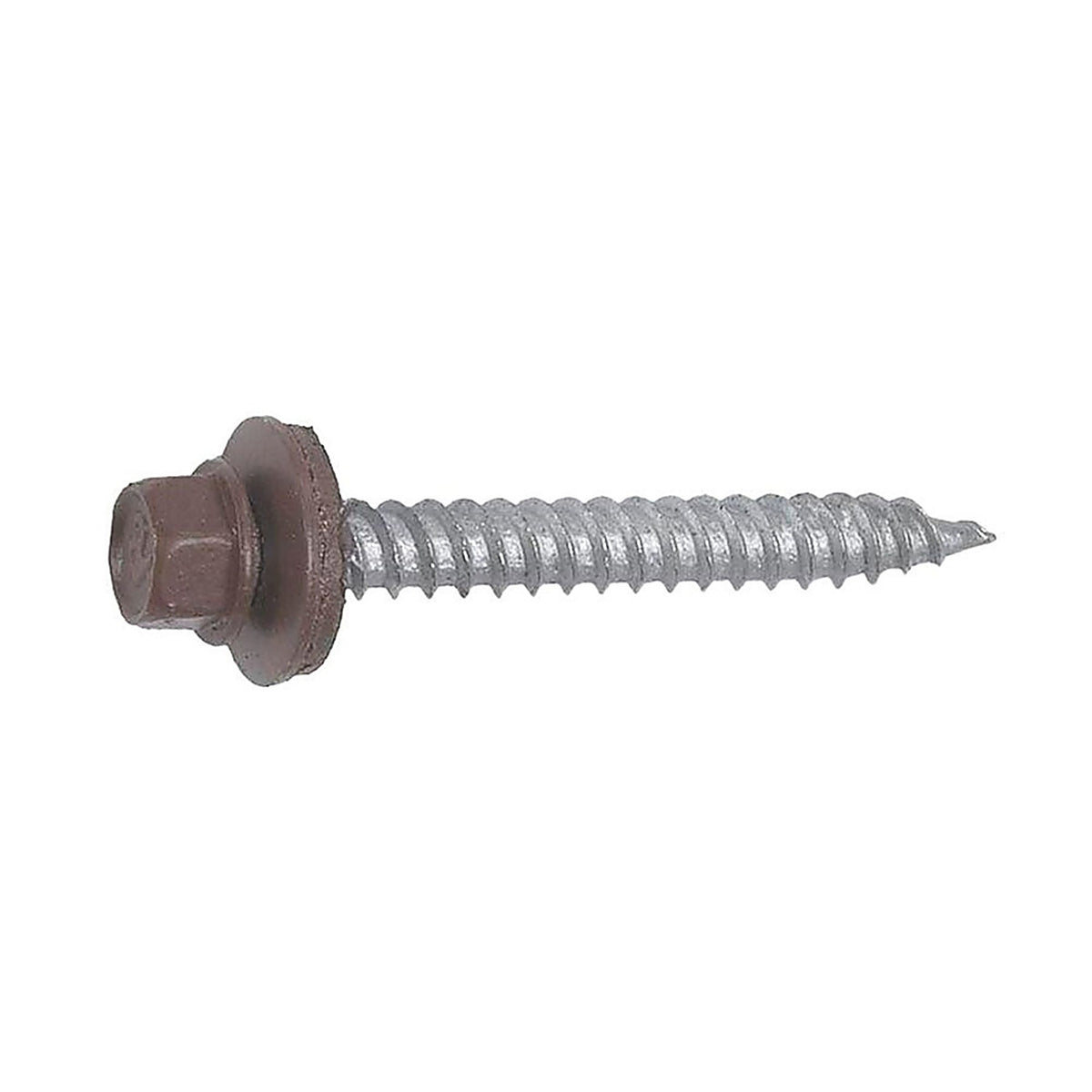 Grip-Rite NHWNW91121BRN Pro-Twist No. 9 Sizes x 1-1/2 in. L Hex Hex Head Screws w/Washers 1 lb. 91/Pack