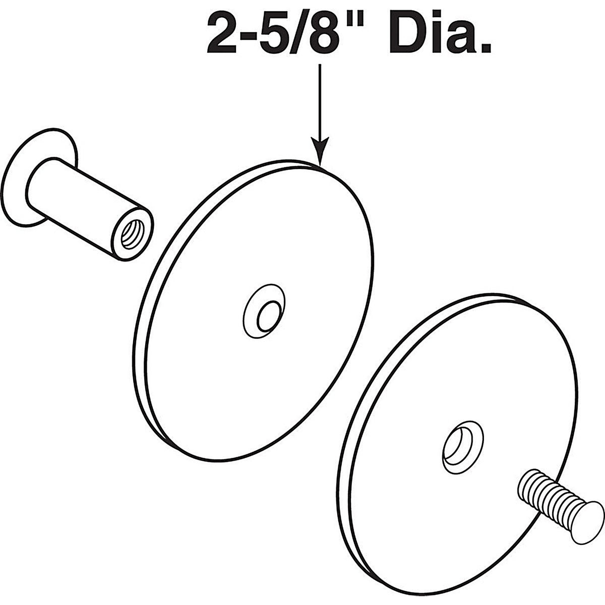 Prime-Line U 9515 Gray Steel Hole Filler Plate 1/Pack