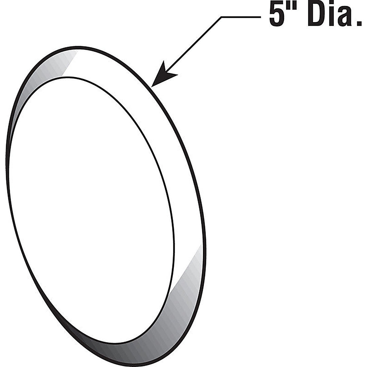 Prime-Line U9271 5 in. H x 1/4 in. W Vinyl White Wall Protector Mounts to wall