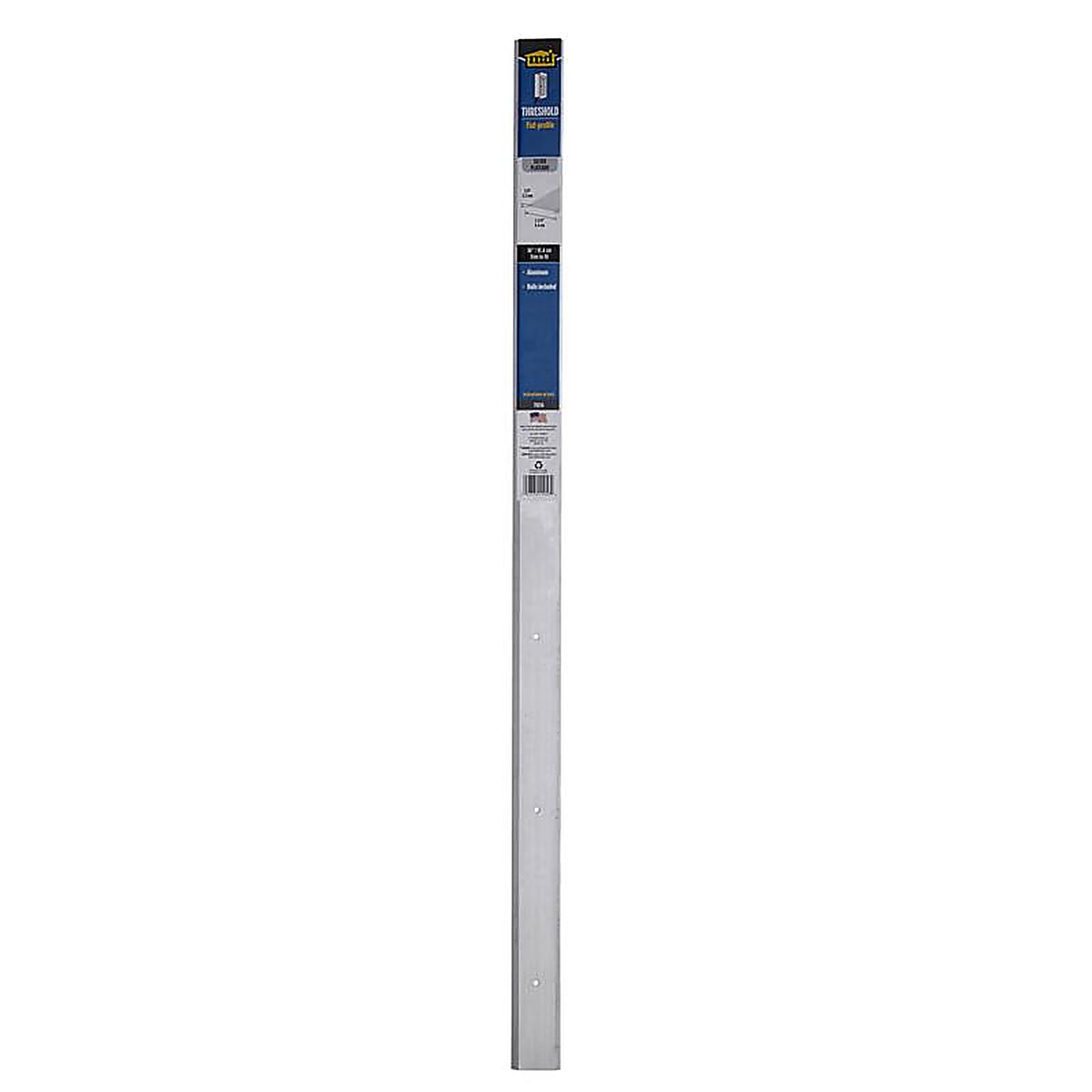 M-D 11056 0.125 H x 1.75 in. W x 36 in. L Mill Aluminum Flat Top Saddle Threshold Silver
