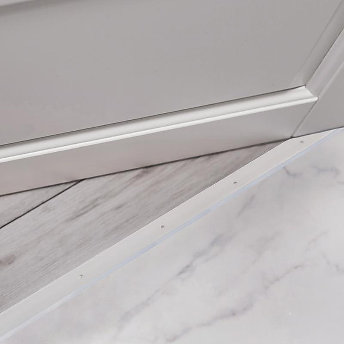 M-D 11056 0.125 H x 1.75 in. W x 36 in. L Mill Aluminum Flat Top Saddle Threshold Silver