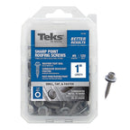 Teks 21400 No. 9 x 1 in. L Hex Drive Hex Washer Head Roofing Screws 120/Pack