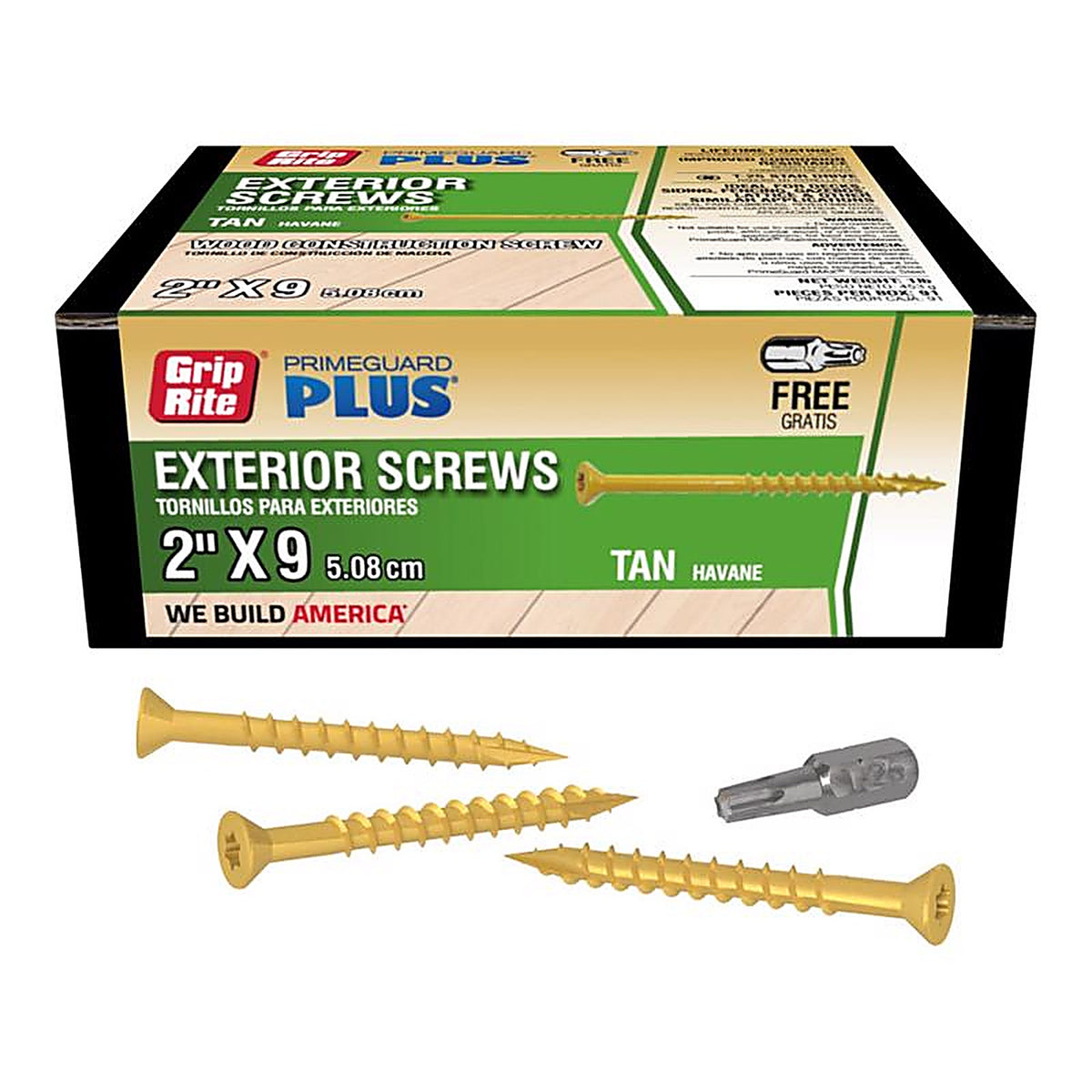 Grip-Rite L2STT1 No. 8 x 2 in. L Star Bugle Head Exterior Deck Screws 1 lb. 264/Pack