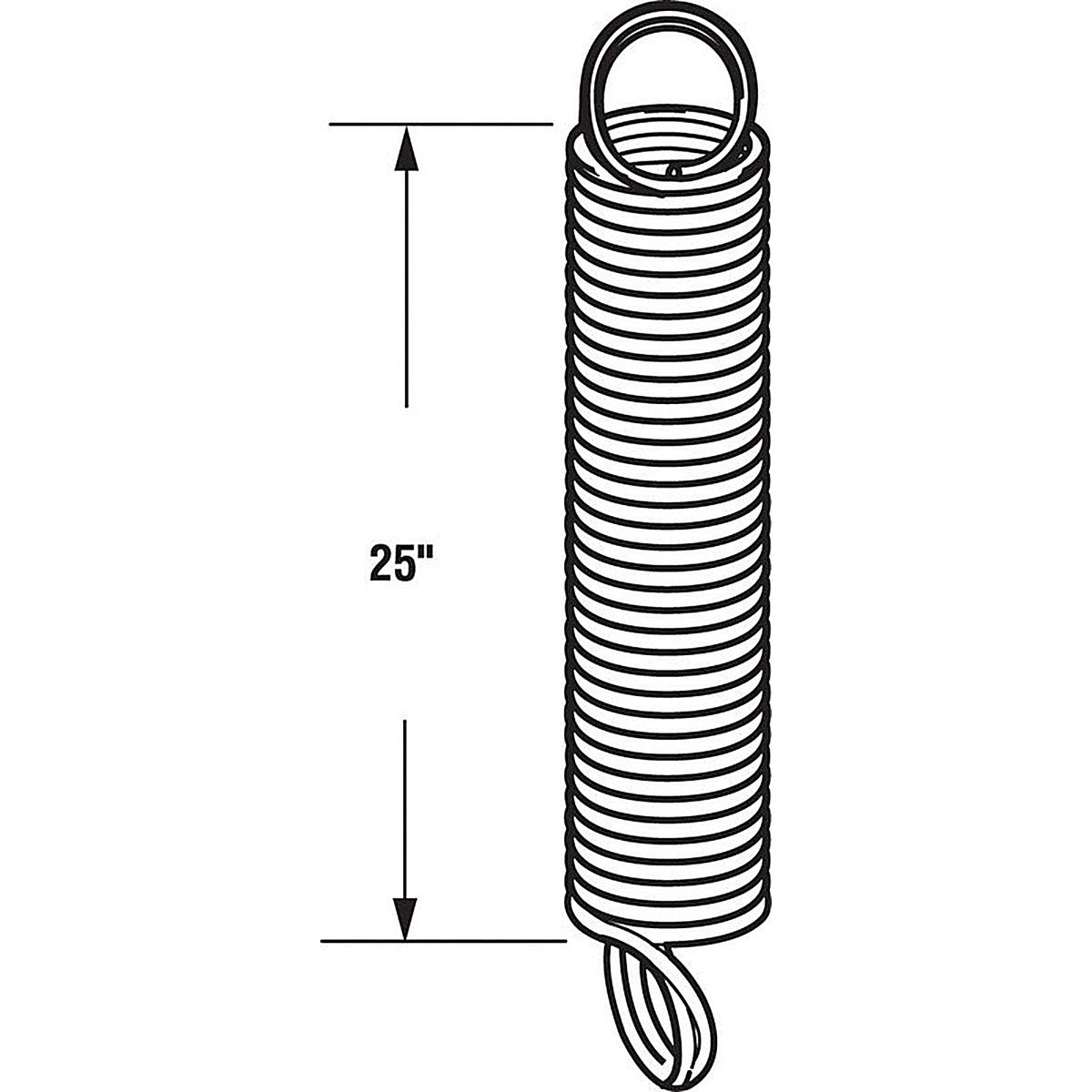 Prime-Line GD12192 25 in. L Garage Door Spring 120 lb.
