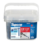 Tapcon 28550 1-1/4 in. L Star Flat Head Concrete Screws 225/Pack
