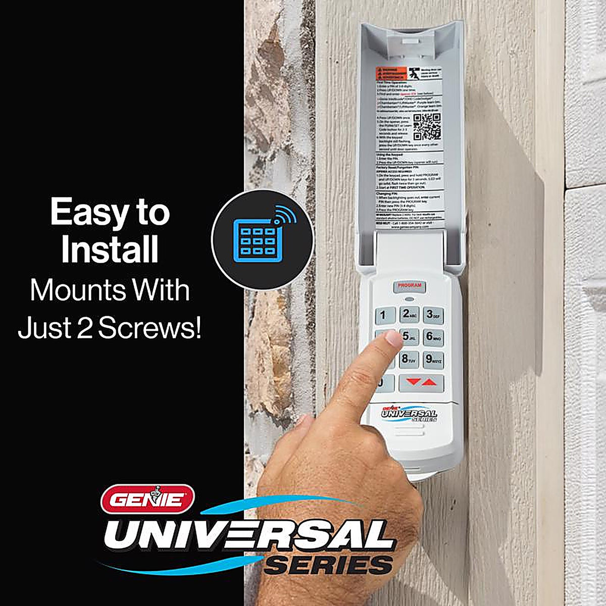 Genie 41248R 3 Door Wireless Keyless Entry For Universal