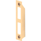 Prime-Line E 2435 Brass-Plated Gold Steel Door Strike 1/Pack