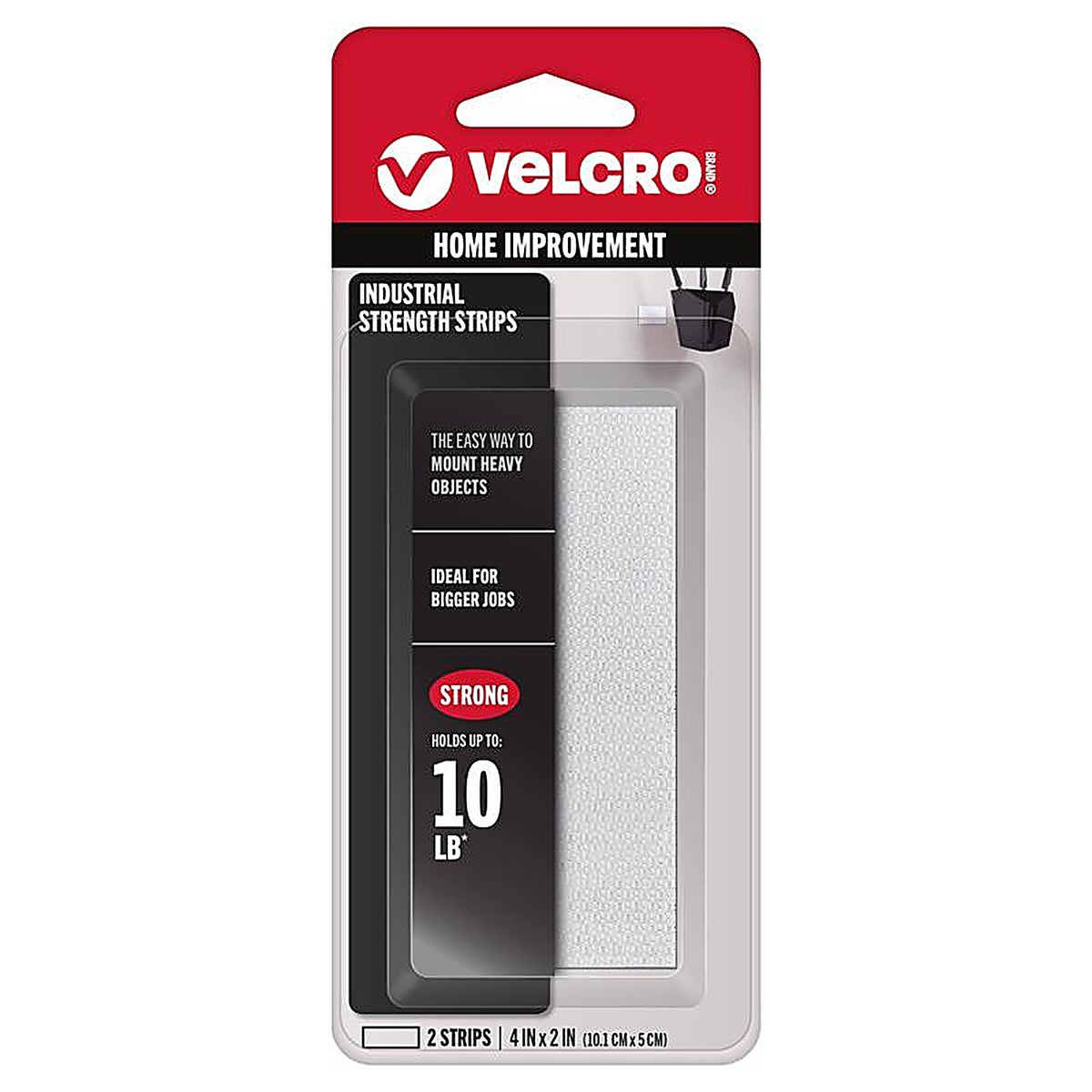 Velcro 90200 Hook and Loop Fastener 4 in. L 2/Pack