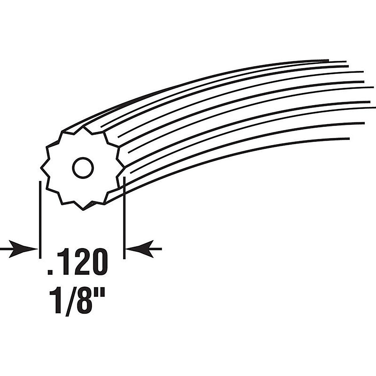Prime-Line P7552 0.12 in. Dia. x 500 ft. L Screen Spline