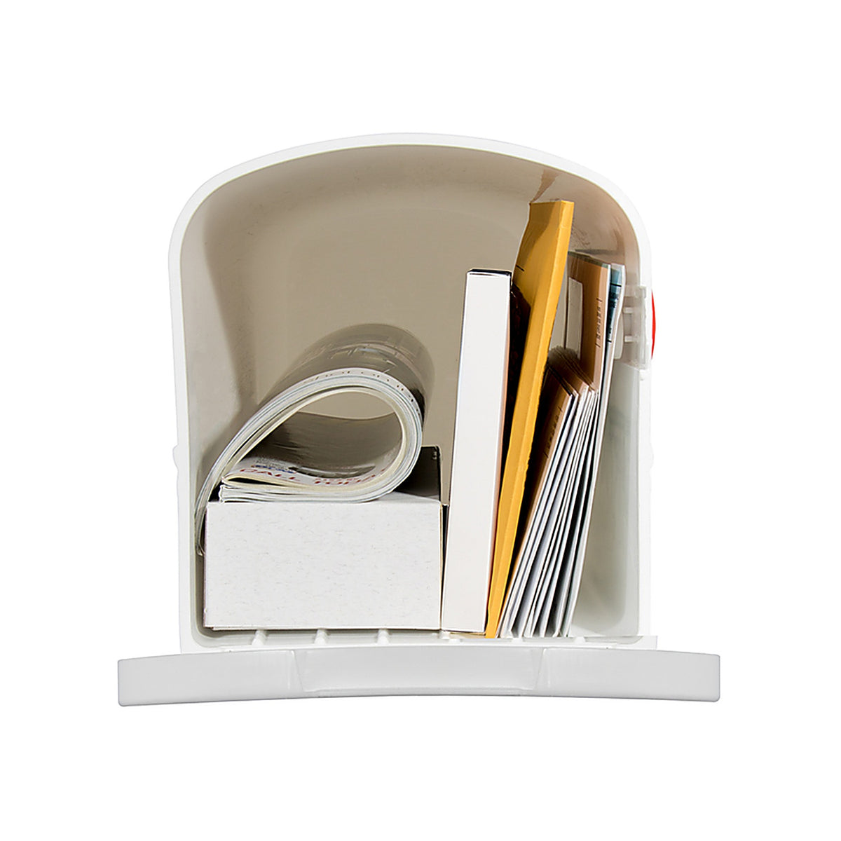 Gibraltar PL10W0201 Parsons Classic Plastic Post Mount White Mailbox