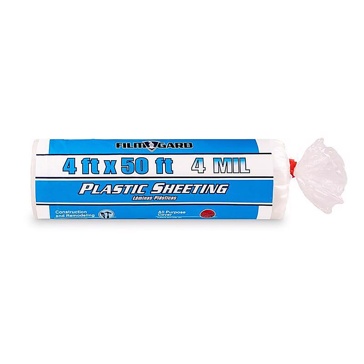 Film-Gard 626159 Plastic Sheeting 4 mil x 4 ft. W x 50 ft. L Polyethylene Clear