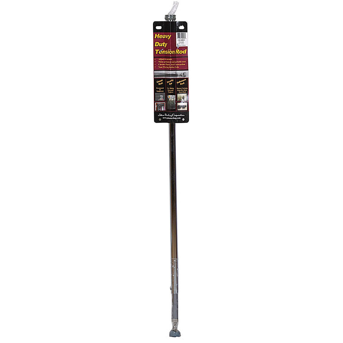 John Sterling CD-0003 Pro 63 in. L x 34 in. Dia. Adjustable Polished Chrome Steel Extension Hanger Rod