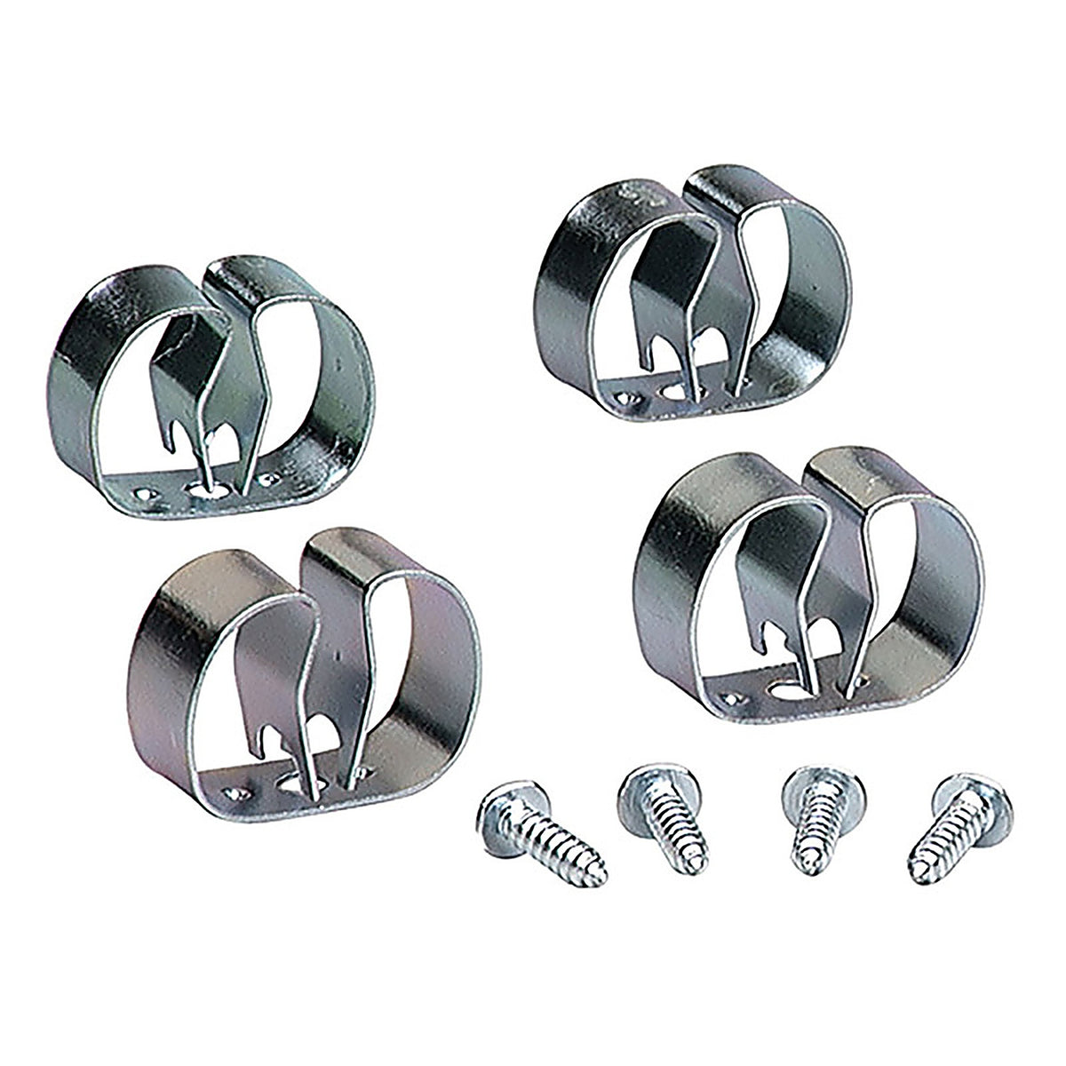 Crawford 13201 Textured Silver Spring Steel Grip Clip For 0.16 4/Pack