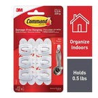 3M 17006ES Command Mini Plastic Hook 11/8 in. L 6/Pack