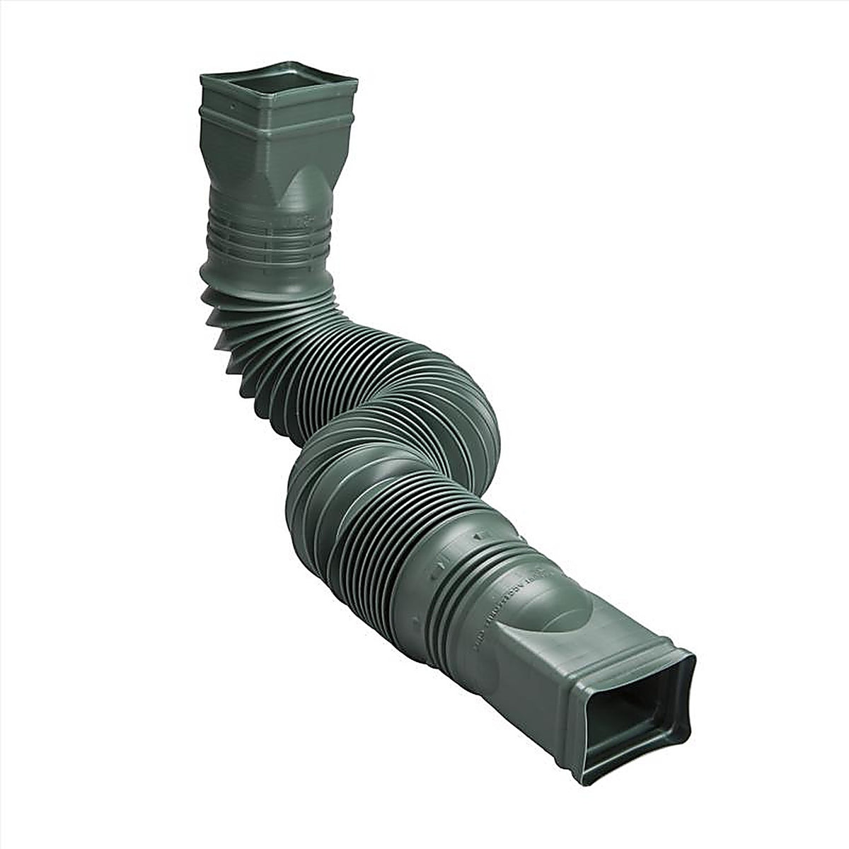 Amerimax 85011 Flex-A-Spout 4.5 in. H x 4.5 in. W x 25.5 in. L Green Vinyl Rainwater Colander