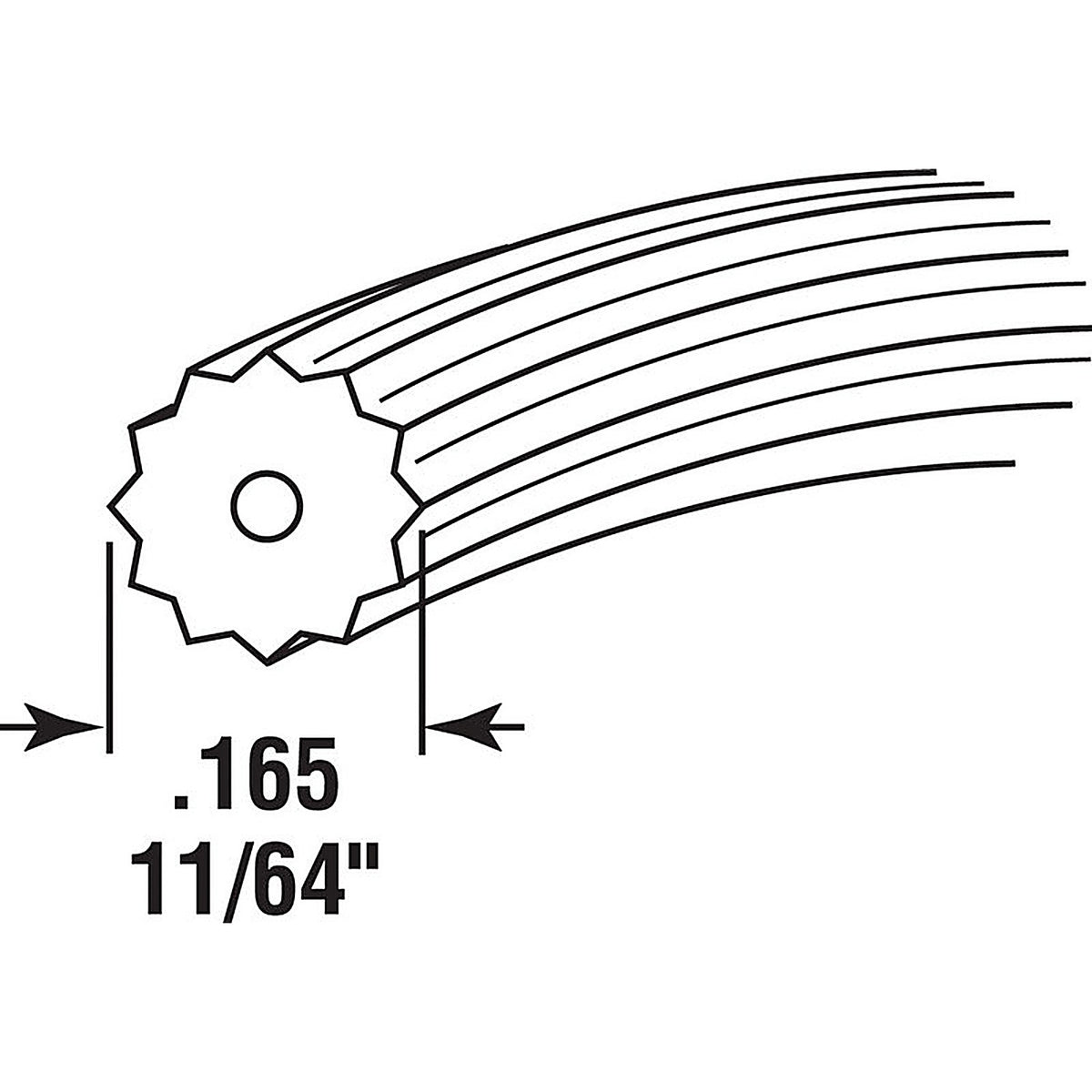 Prime-Line P7572 0.165 in. Dia. x 500 ft. L Screen Spline