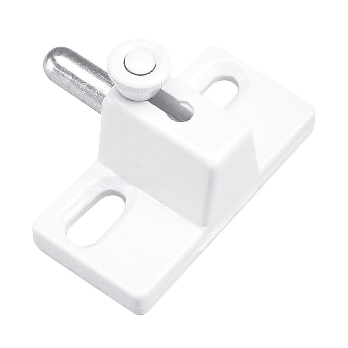 Prime-Line U9867 White Die-Cast Zinc Sliding Door and Window Lock 1/Pack