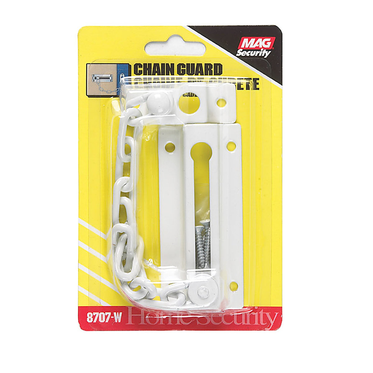 Prime-Line U 9852 3.31 in. L White Steel Chain Door Guard