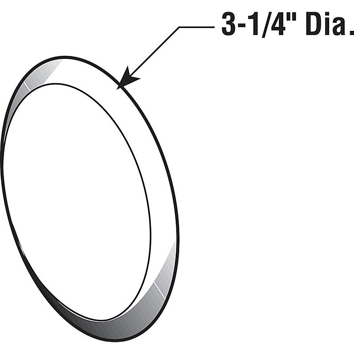Prime-Line U9267 3-1/4 in. H x 5-16 in. W x 3-1/4 in. L Vinyl Ivory Wall Protector Mounts to wall