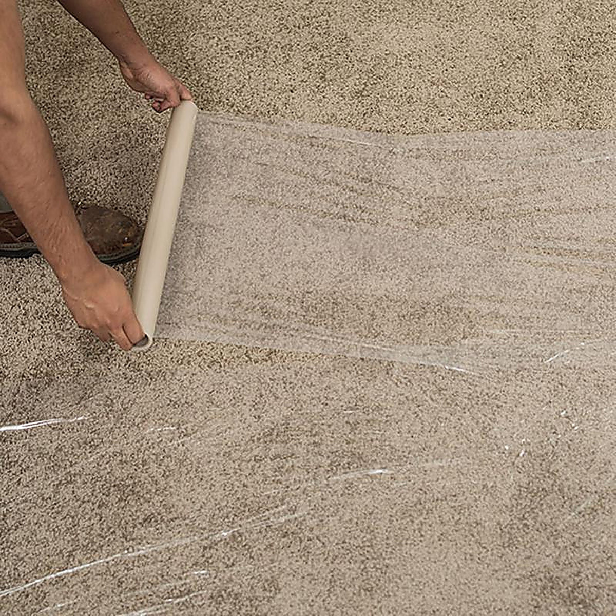 Surface Shields CS2450 Carpet Shield Self-Adhering Film 3 mil x 24 in. W x 50 ft. L Polyethylene Clear