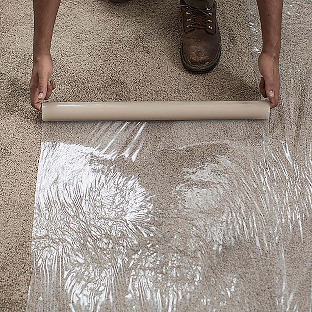 Surface Shields CS2450 Carpet Shield Self-Adhering Film 3 mil x 24 in. W x 50 ft. L Polyethylene Clear