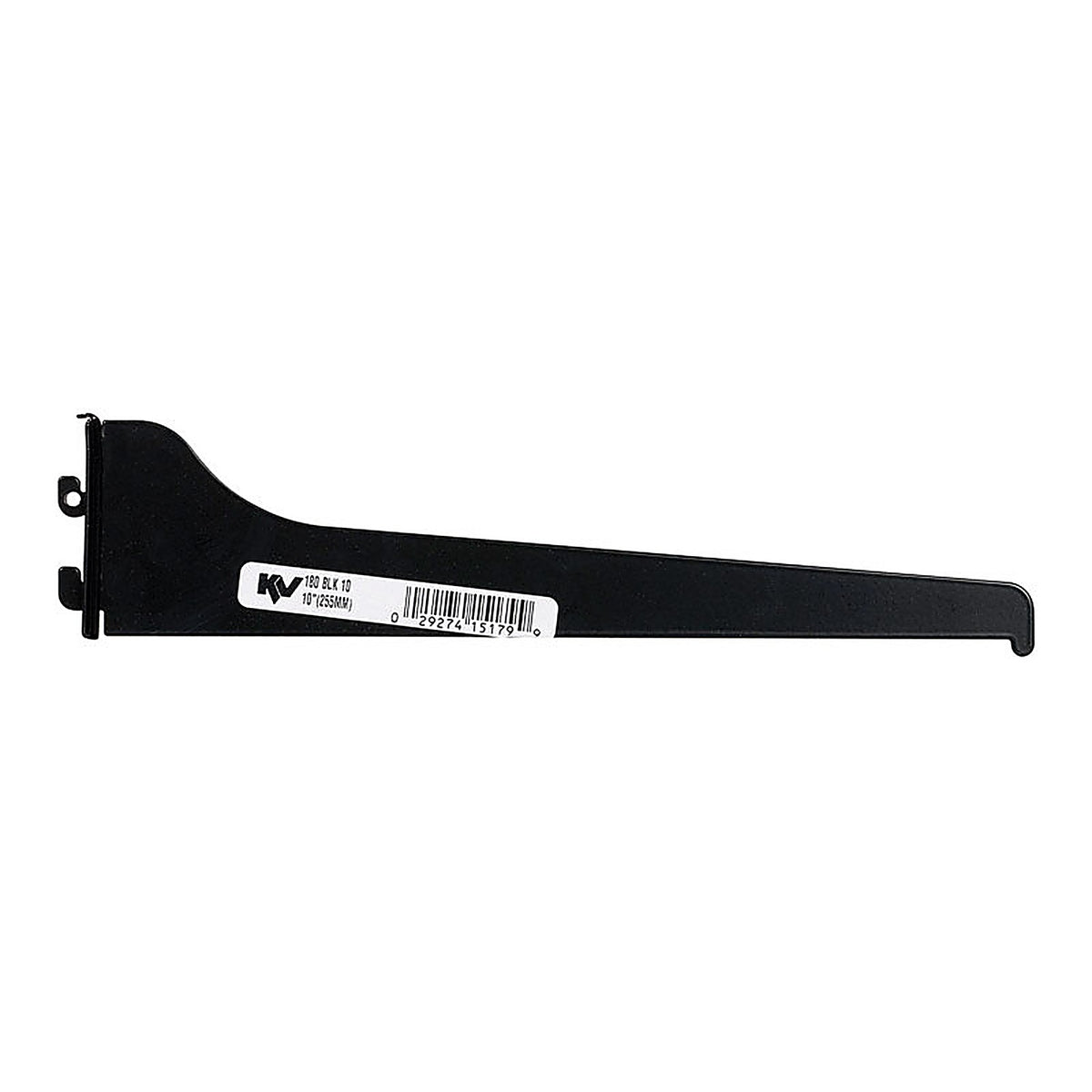 Knape & Vogt 180 BLK 10 Black Steel Regular Duty Bracket 16 Ga. 10 in. L 160 lb.