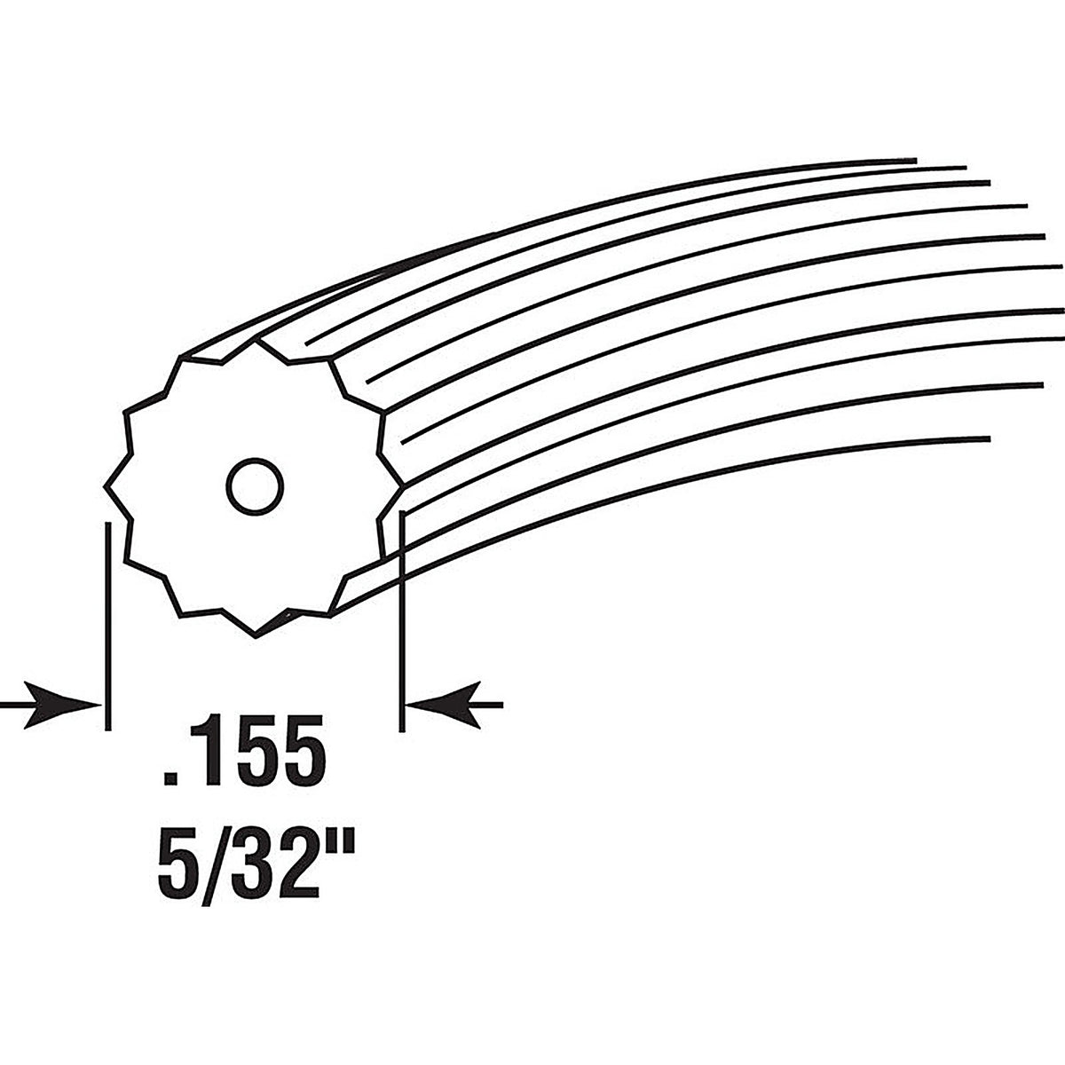 Prime-Line P7568 0.155 in. Dia. x 500 ft. L Screen Spline
