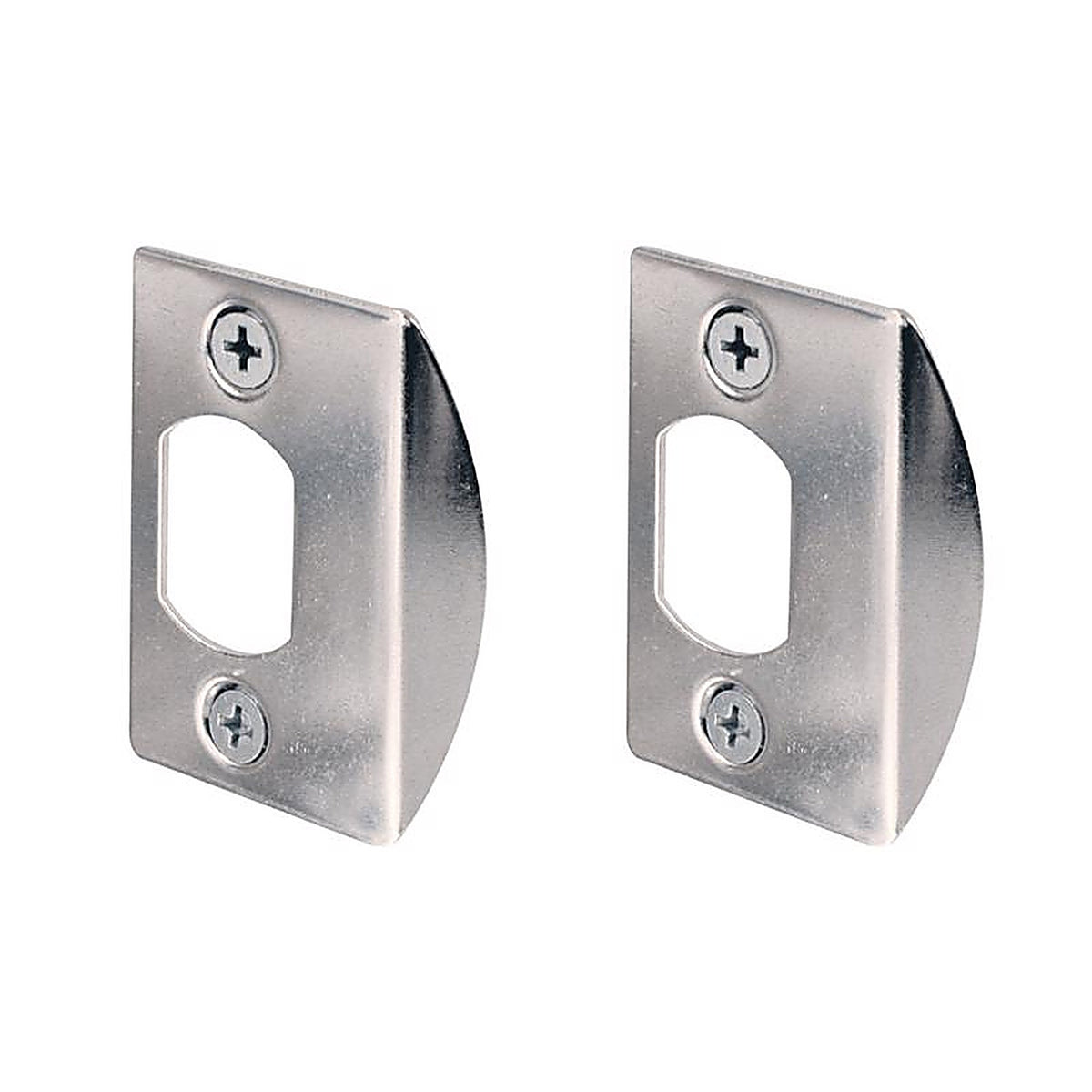 Prime-Line E 2234 2.25 in. H x 1-5/8 in. L Chrome Steel Latch Strike Plate