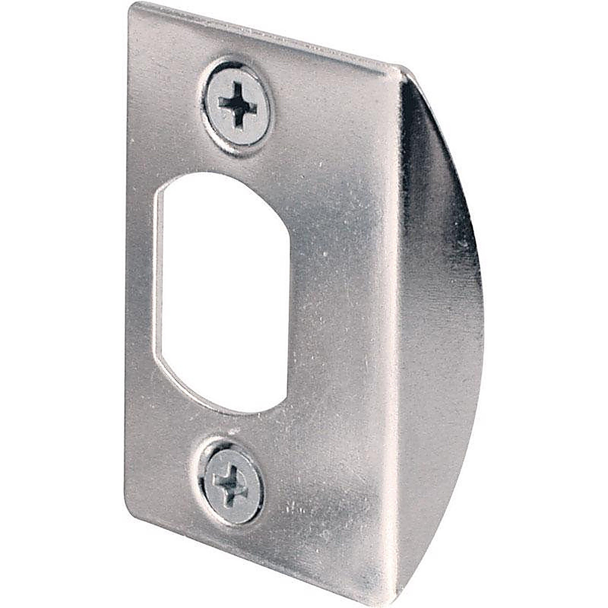 Prime-Line E 2234 2.25 in. H x 1-5/8 in. L Chrome Steel Latch Strike Plate