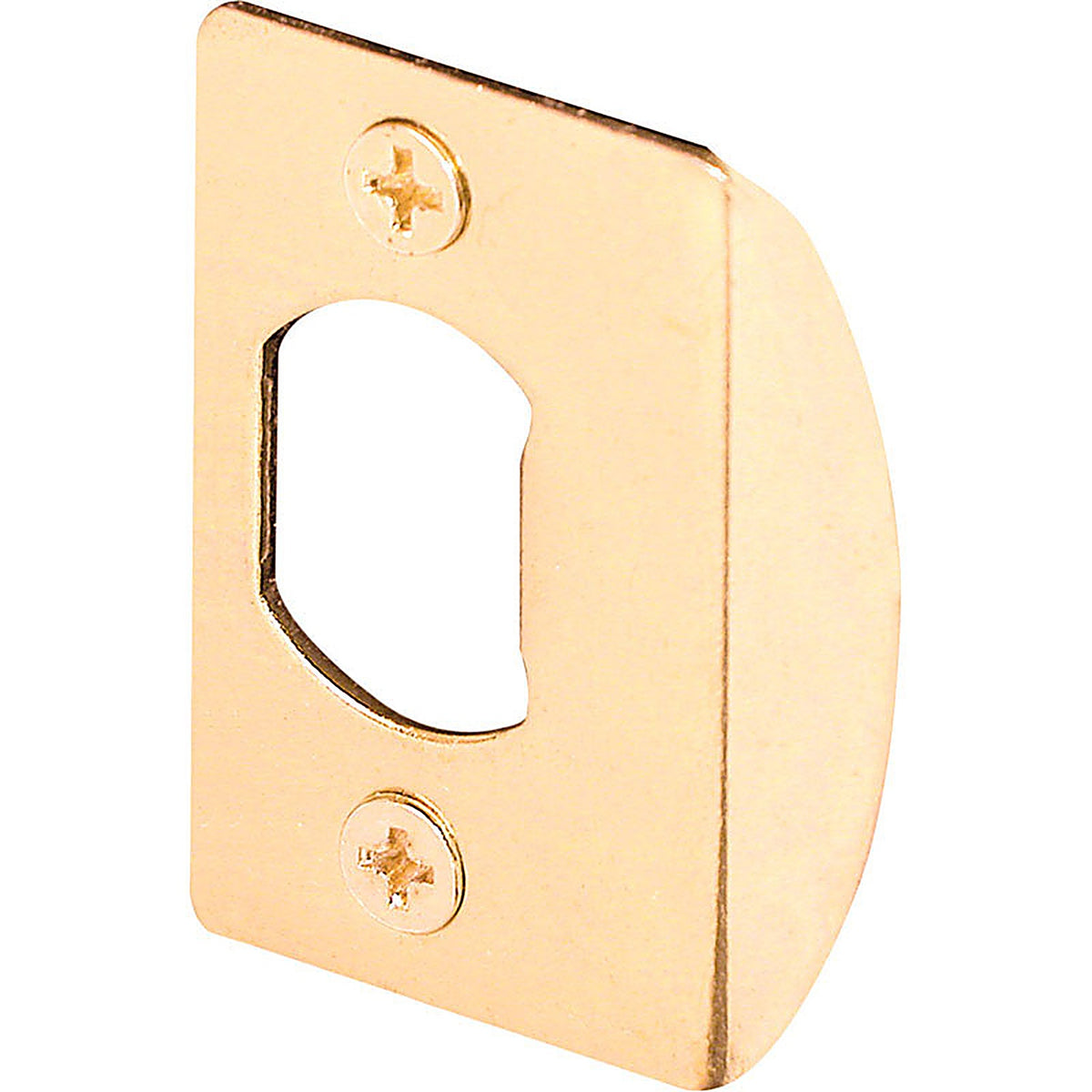 Prime-Line E 2232 2.25 in. H x 1-5/8 in. L Brass-Plated Steel Latch Strike Plate