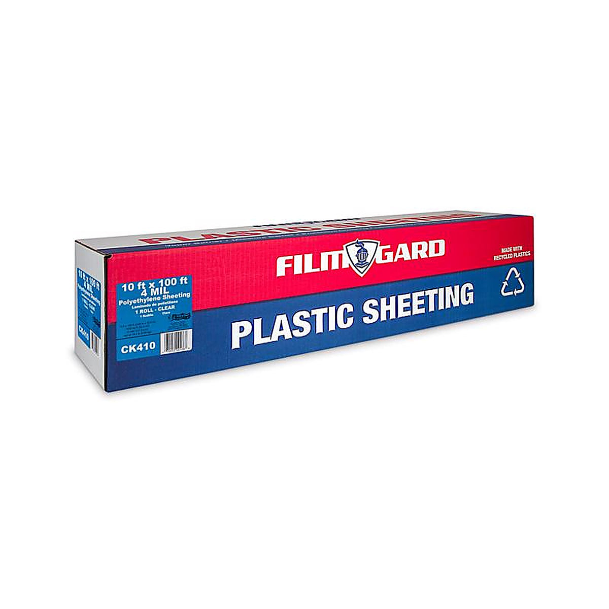 Film-Gard 625922 Plastic Sheeting 4 mil x 10 ft. W x 100 ft. L Polyethylene Clear