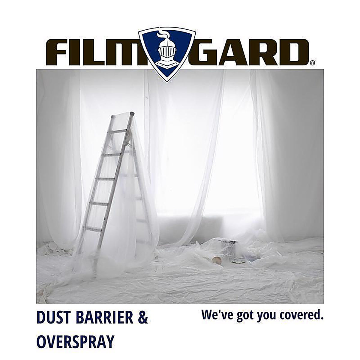 Film-Gard 625922 Plastic Sheeting 4 mil x 10 ft. W x 100 ft. L Polyethylene Clear