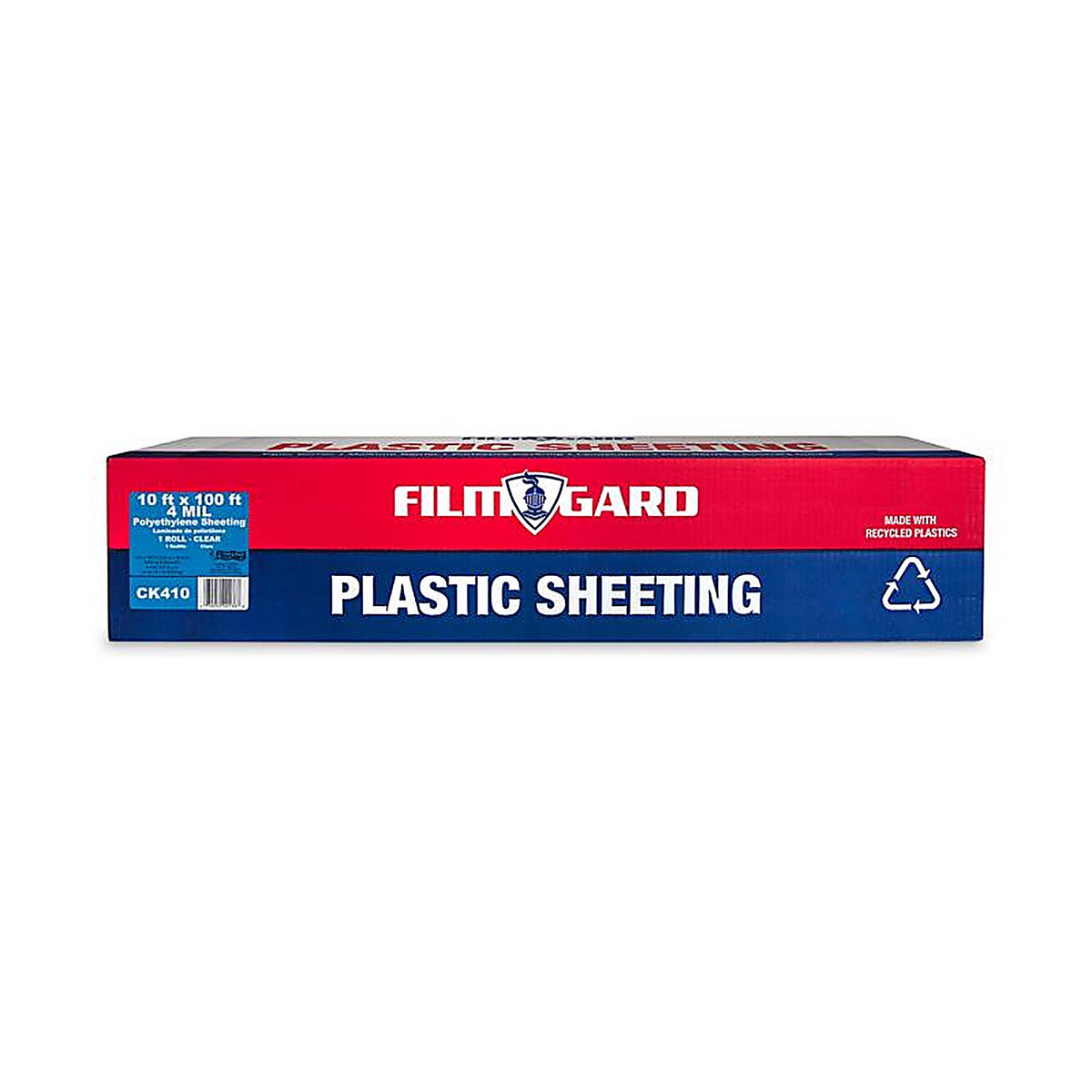 Film-Gard 625922 Plastic Sheeting 4 mil x 10 ft. W x 100 ft. L Polyethylene Clear