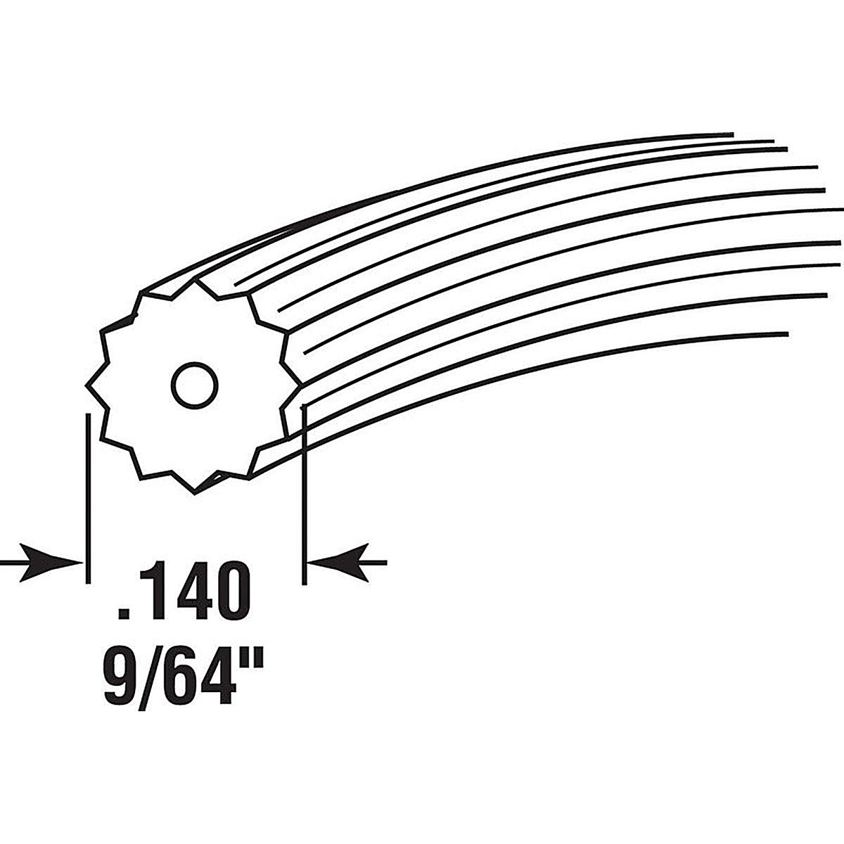 Prime-Line P7662 0.14 in. Dia. x 500 ft. L Screen Spline