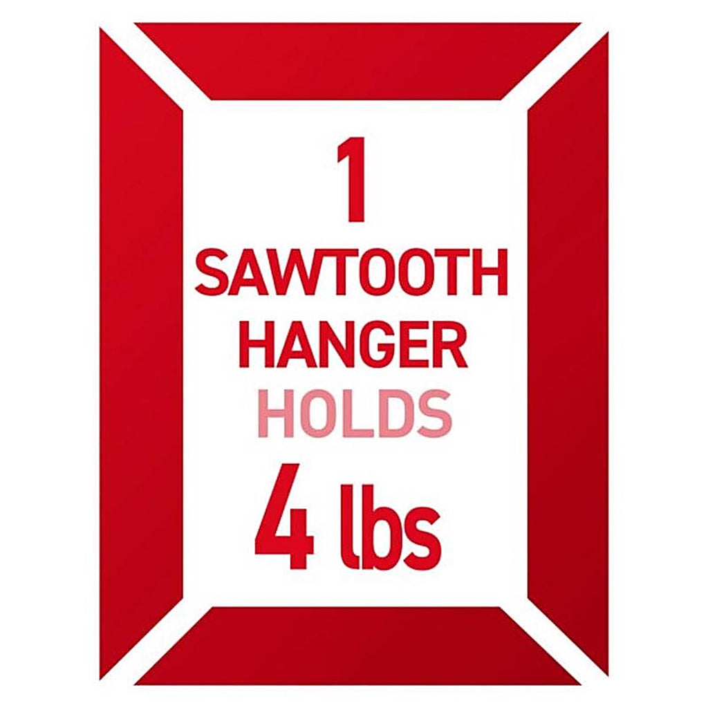 3M 17040ES Command White Sawtooth Picture Hanger 4 lb. 1/Pack