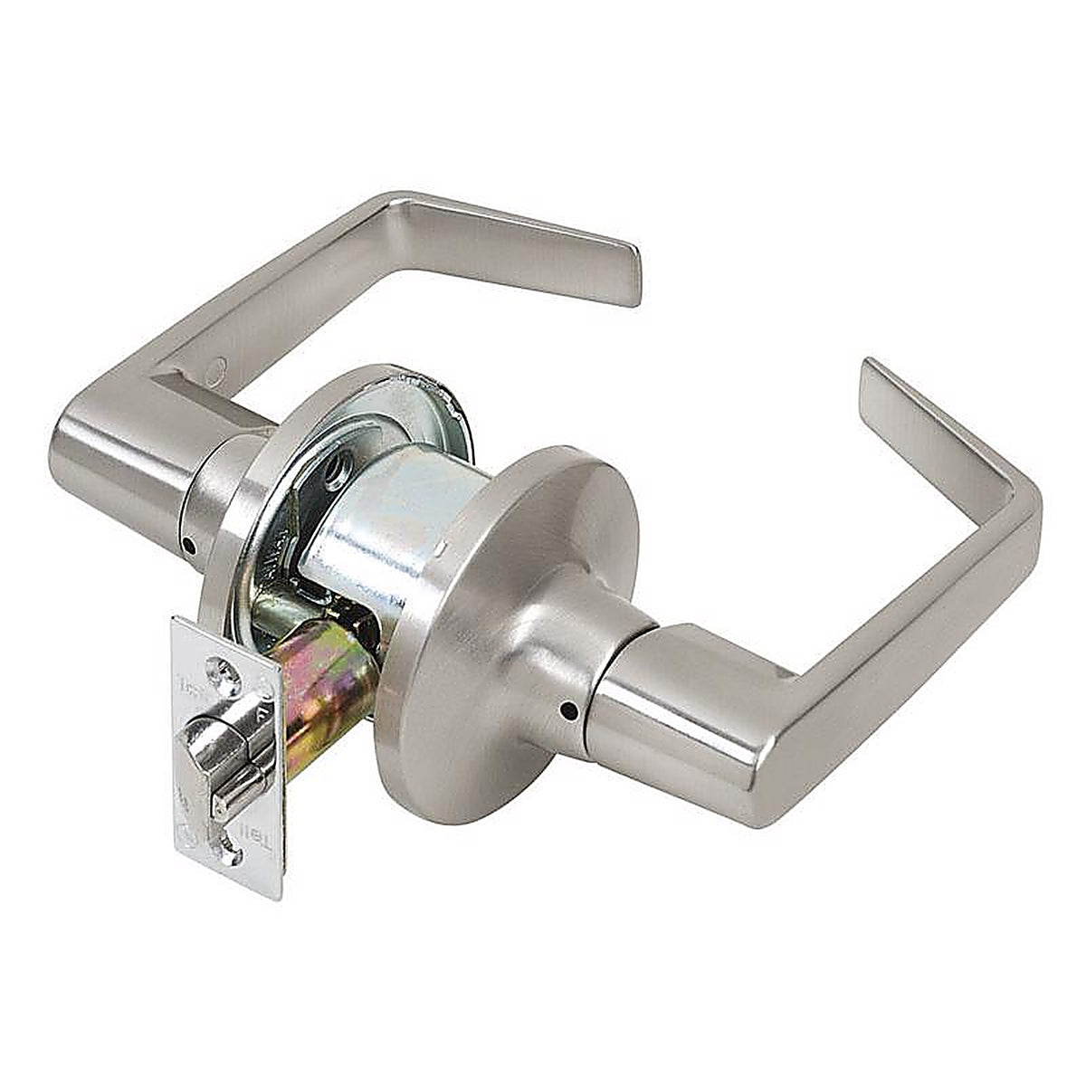 Tell CL100197 Cortland Satin Chrome Passage Lockset ANSI Grade 2 2 in.